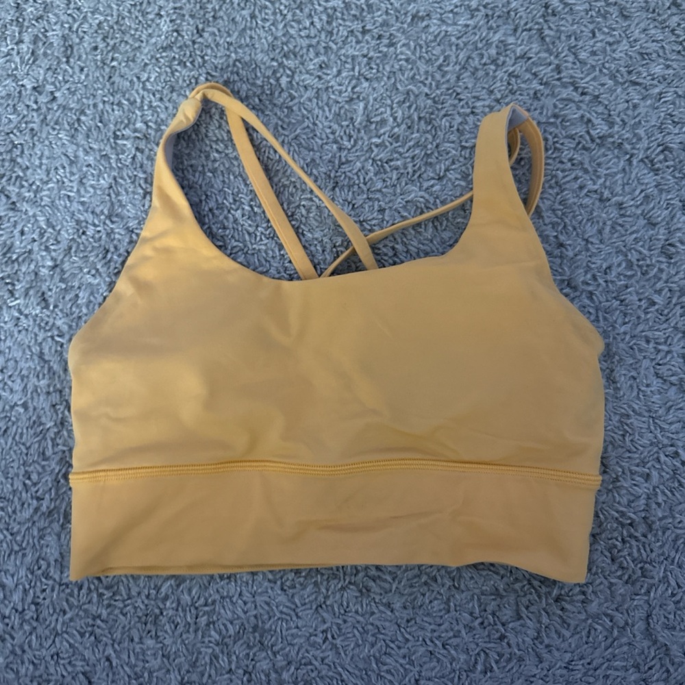 Lululemon Athletica Mustard Sports Bra